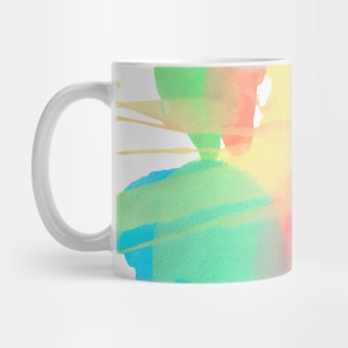 Abstact Rainbow Watercolor Art Mug